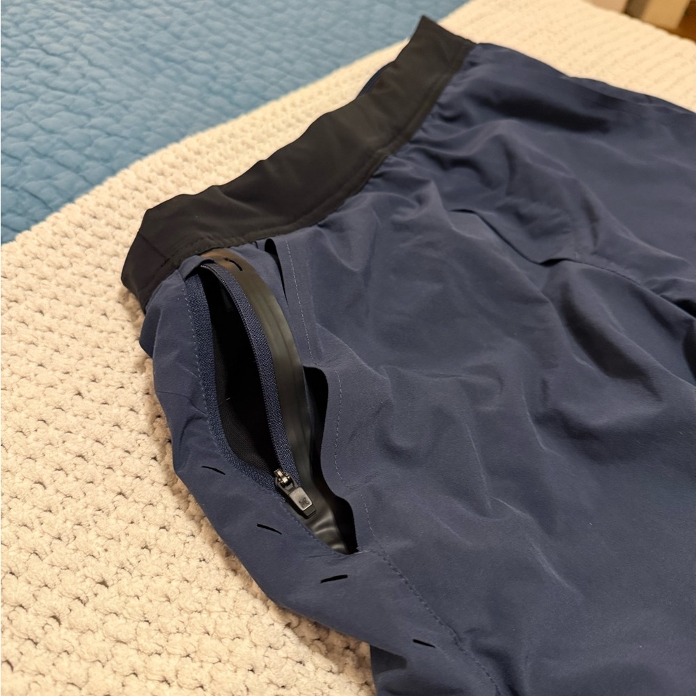 Navy blue Ten Thousand interval Short in size S 7” inseam